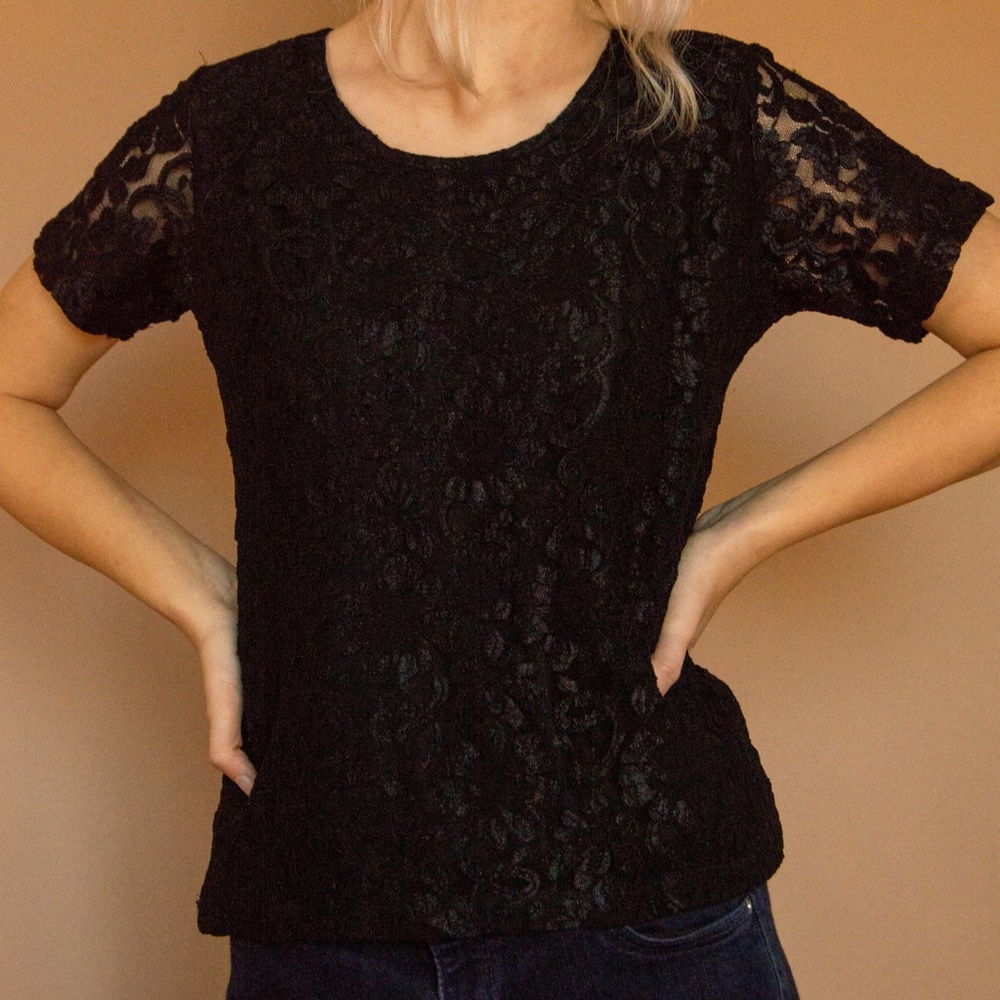 90s Lace Baby Tee